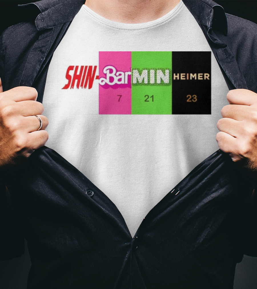 SHIN BARBIE MINIONS OPPENHEIMER 7 21 23 T-Shirt