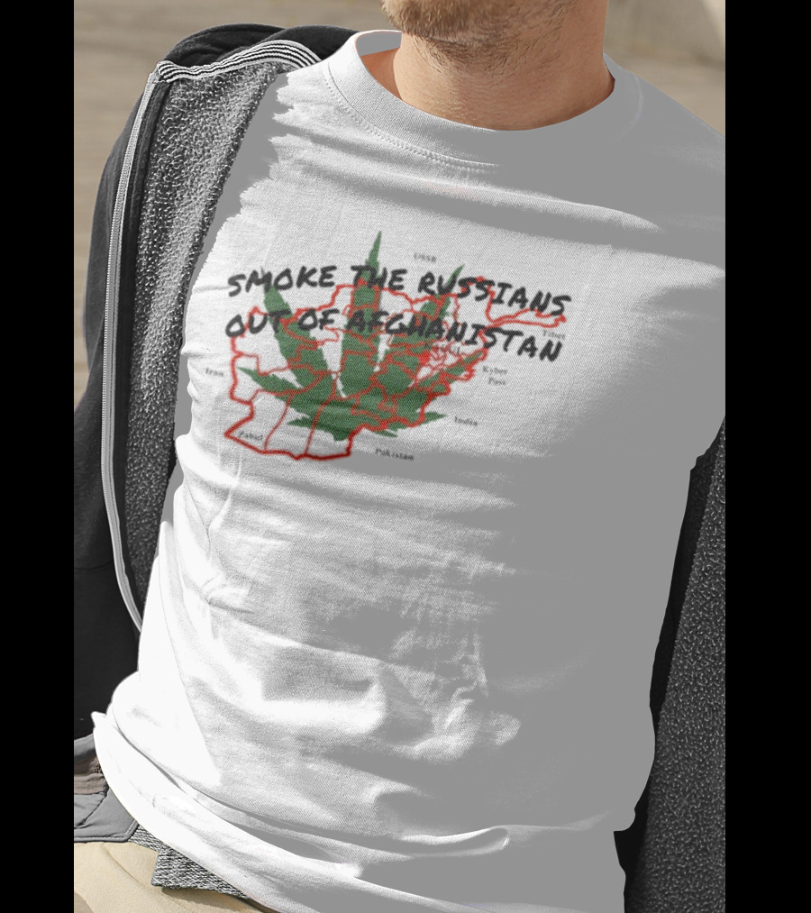 Smoke The Russians Out Of Afghanistan Map T-Shirt