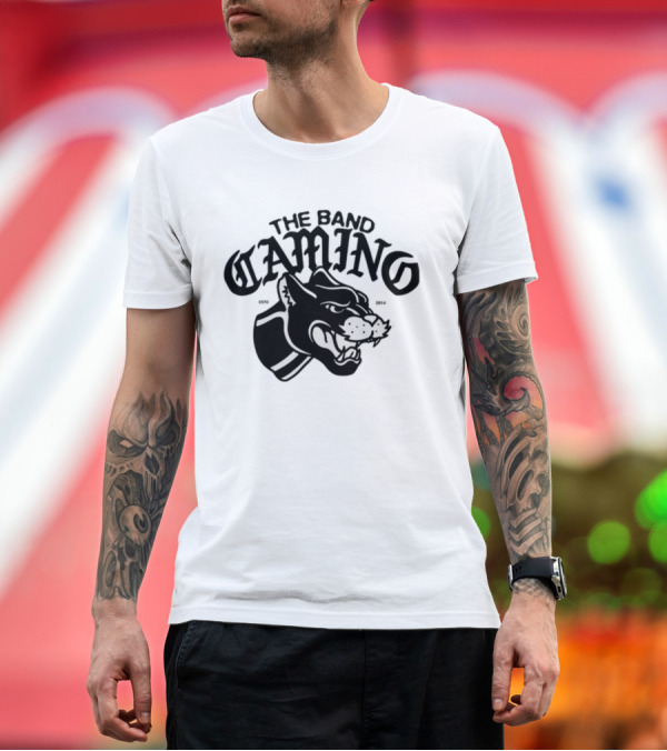Premium T-Shirt: The Band Camino Neon Panther Logo 2015-2018 T-Shirt The Band Camino Neon Panther Logo 2015-2018 T-Shirt