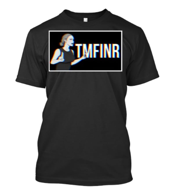 TMFINR Meme Glitch Effect Woman Pointing T-Shirt