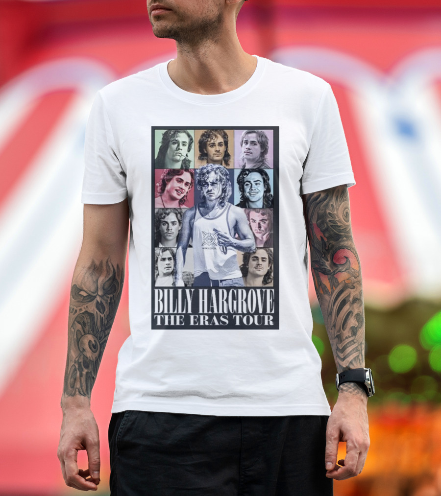 Billy Hargrove The Eras Tour Collage of Iconic Portraits T-Shirt