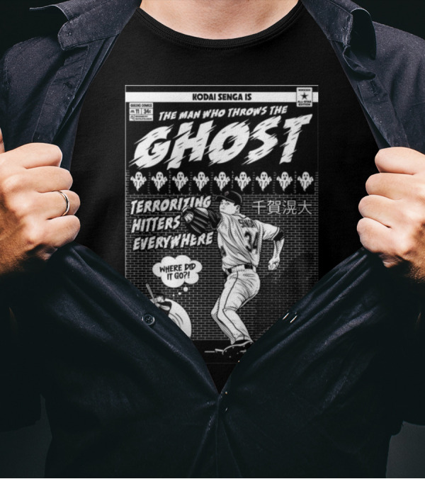 Kodai Senga Is The Man Who Throws The Ghost Terrorizing Hitters Everywhere Where Did It Go T-Shirt