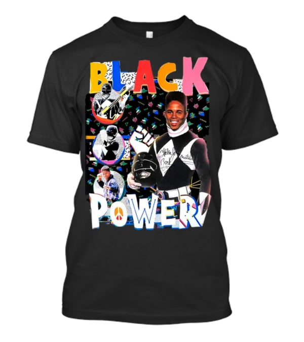 Walter Jones Black Power Peace Symbol Retro Comic T-Shirt