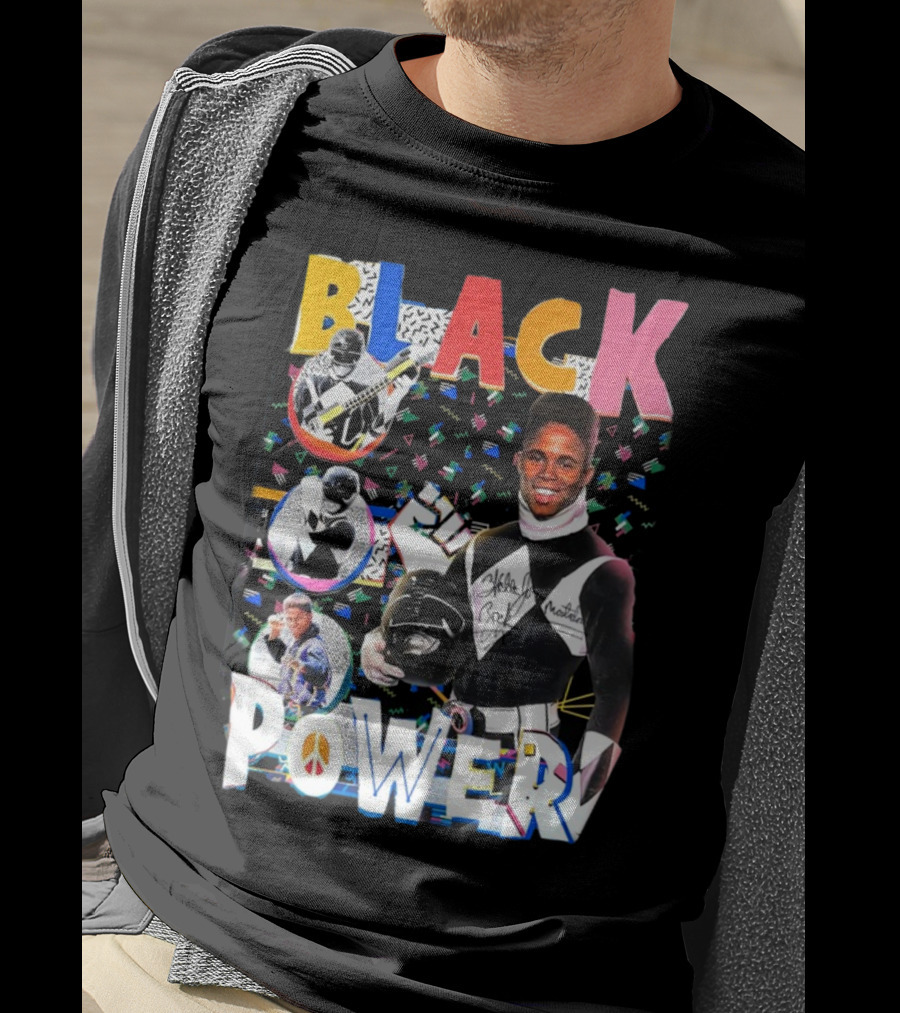 Walter Jones Black Power Peace Symbol Retro Comic T-Shirt