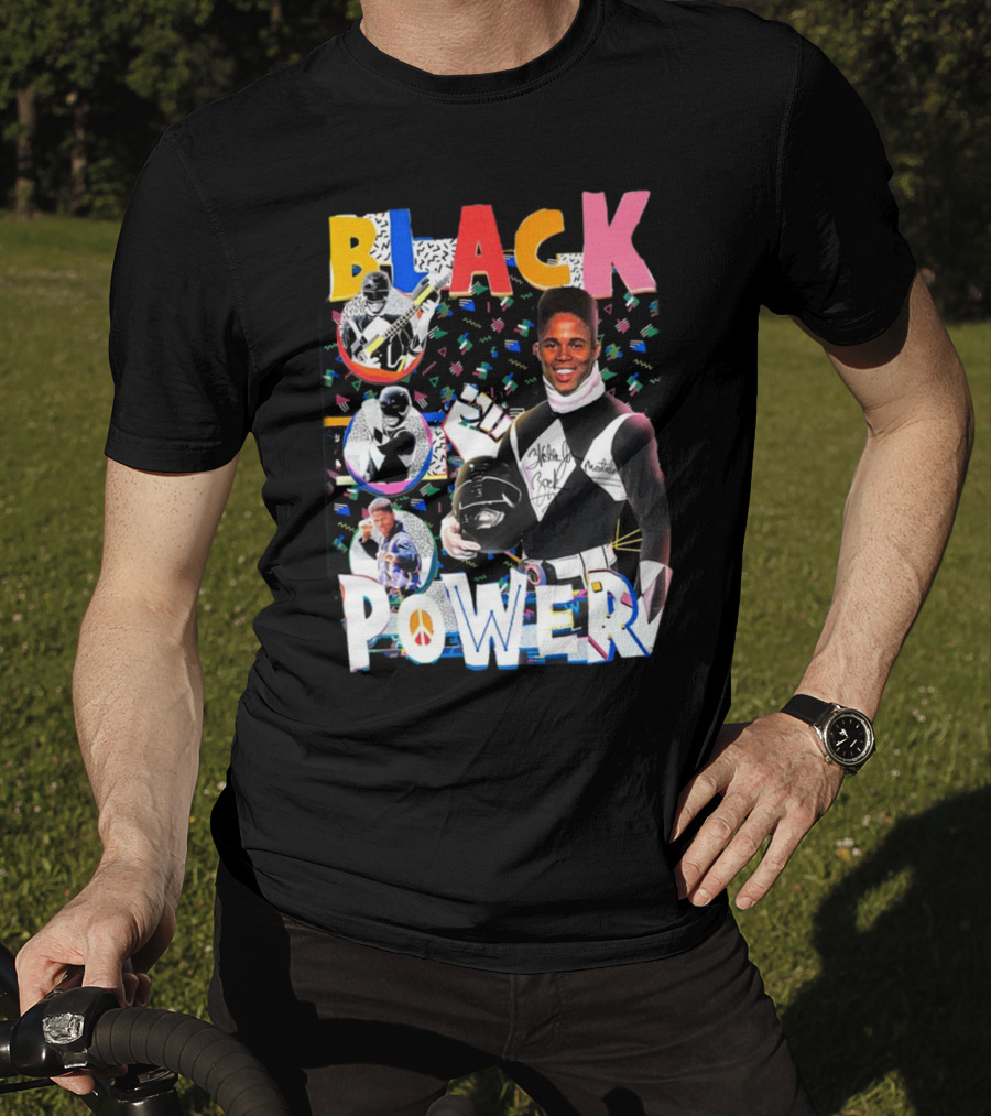 Walter Jones Black Power Peace Symbol Retro Comic T-Shirt