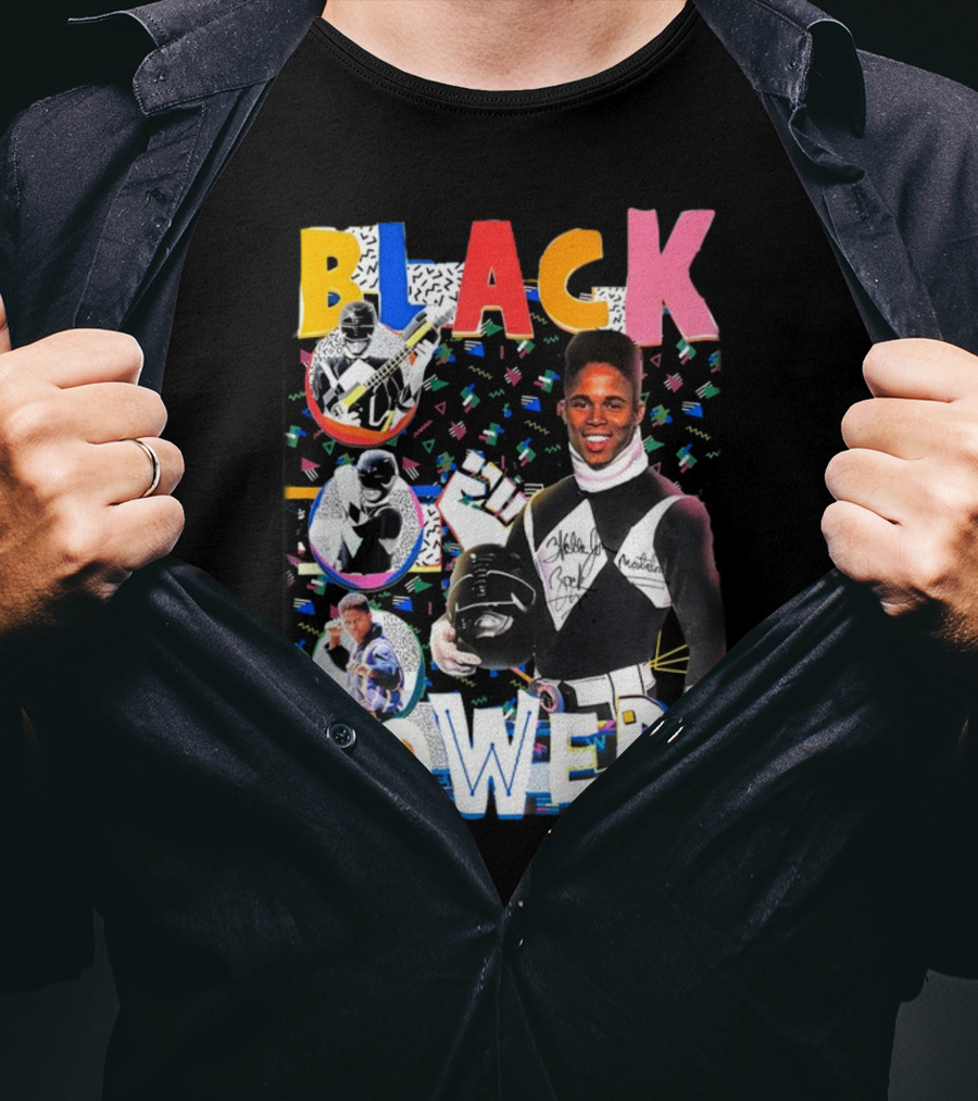 Walter Jones Black Power Peace Symbol Retro Comic T-Shirt