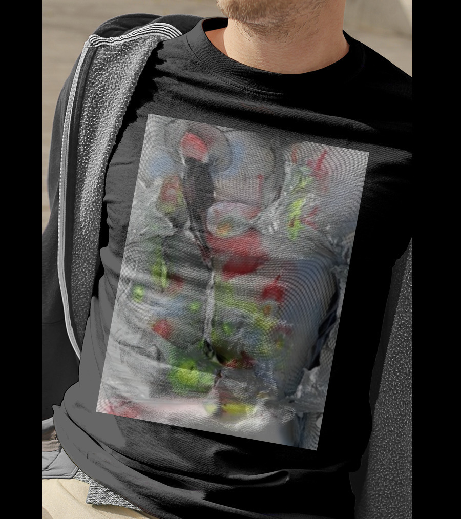 Arca1000000 ^16 Ss Abstract Mesh And Color T-Shirt