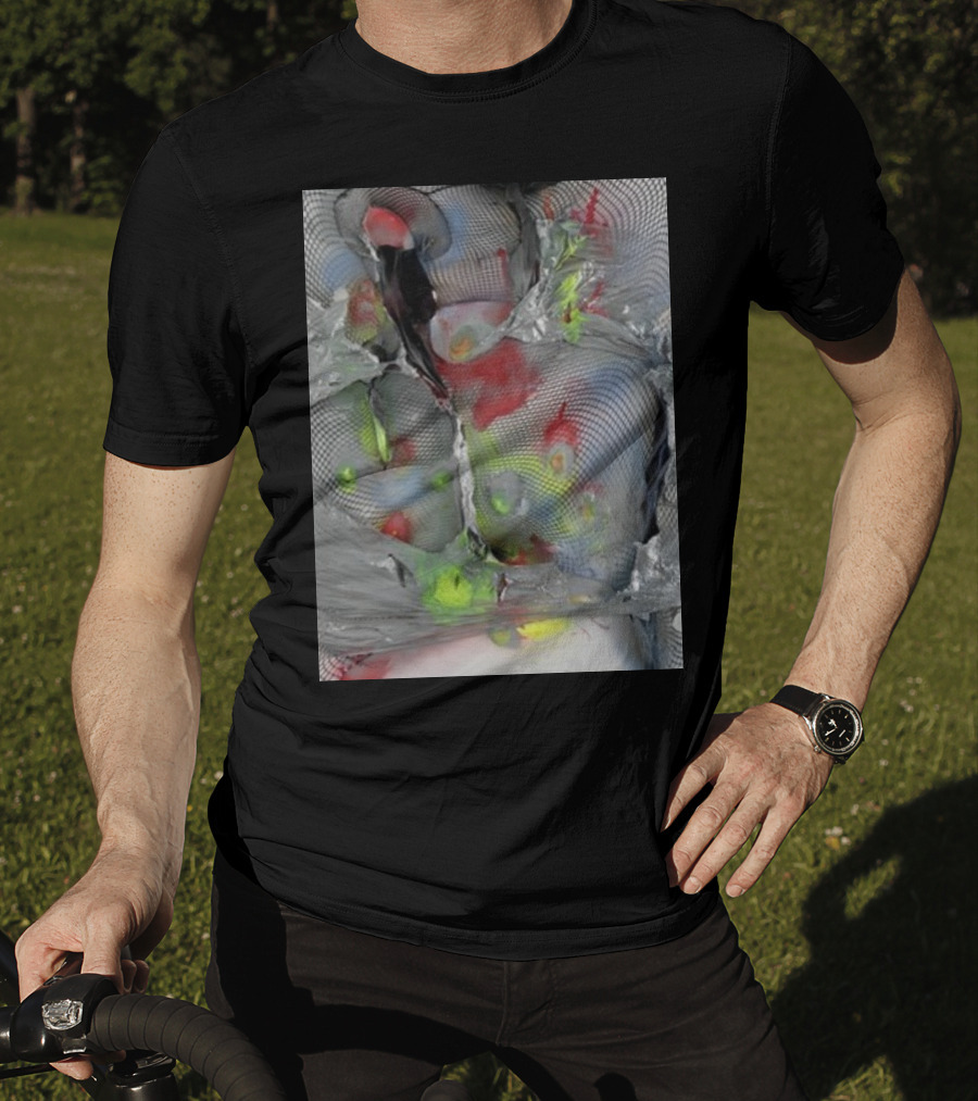 Arca1000000 ^16 Ss Abstract Mesh And Color T-Shirt