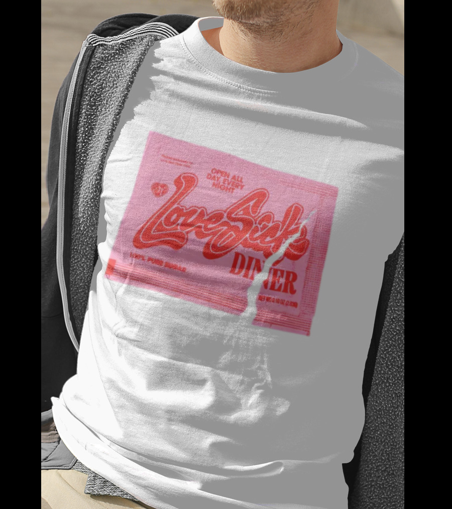Love Sick Diner Open All Day Every Night 100% Pure Sugar T-Shirt