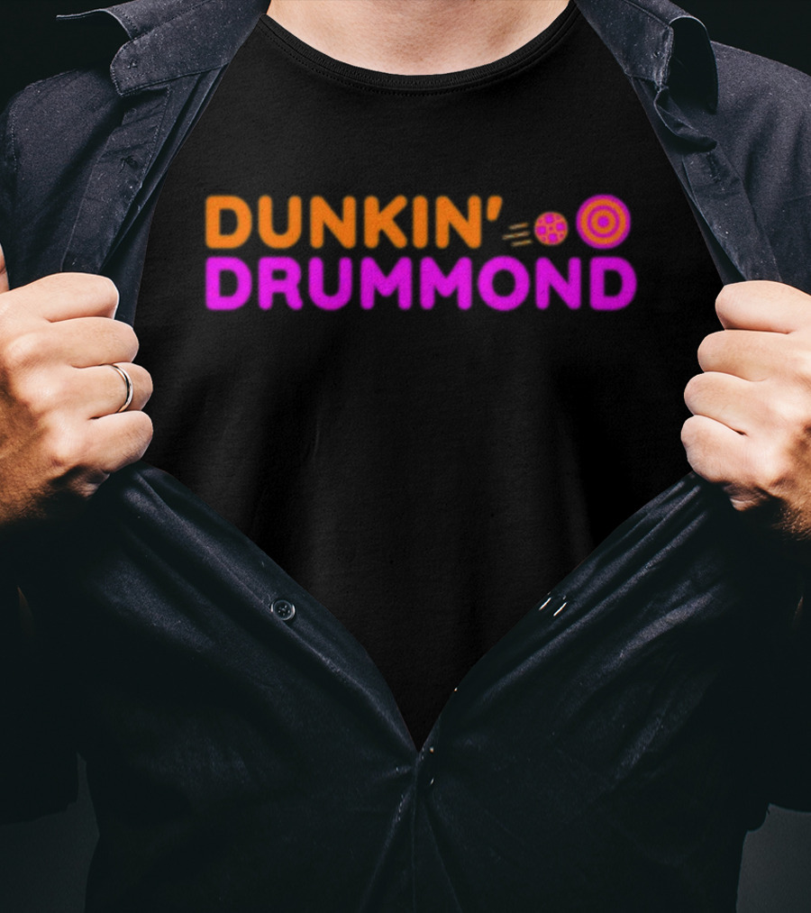 Earp Division Expo Dunkin' Drummond Coffee And Donut Basketball T-Shirt