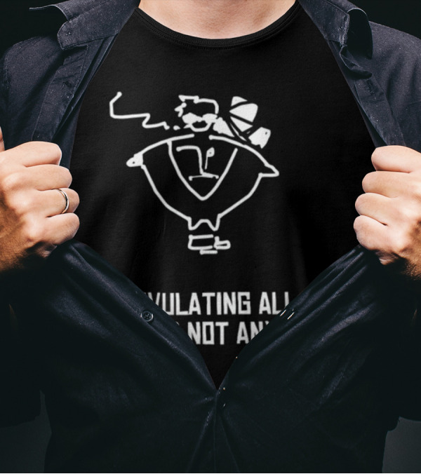 Ovulating All Alone? Not Anymore Quirky Cartoon Embracing Togetherness T-Shirt