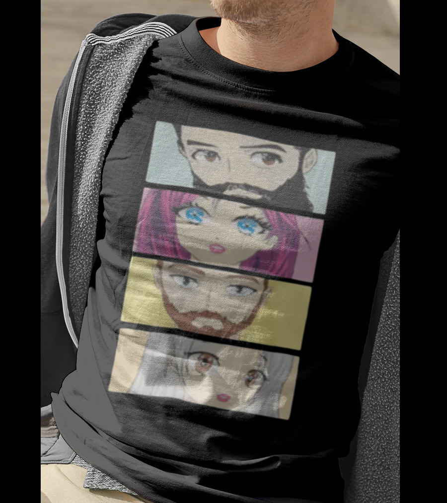 Skillet Anime Characters Manga Style Portraits T-Shirt