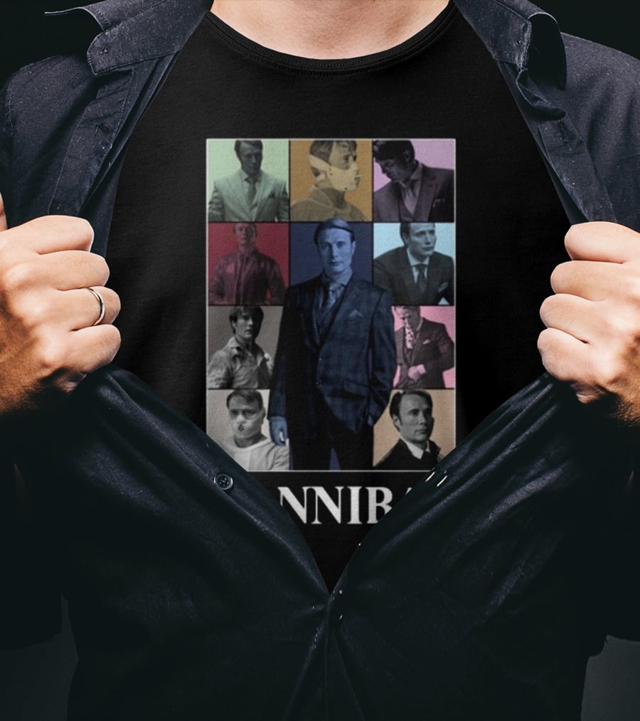 Hannibal Multifaceted Character Collage T-Shirt
