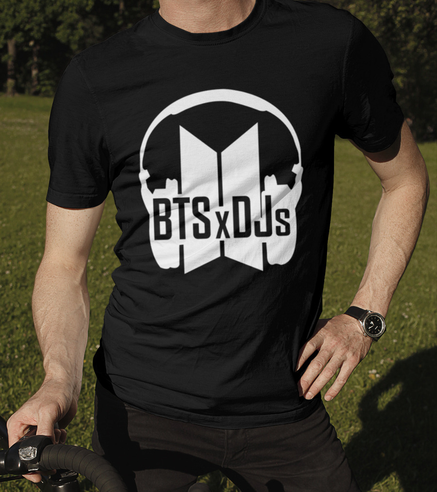 BTS X DJs Headphones Logo Collaboration T-Shirt