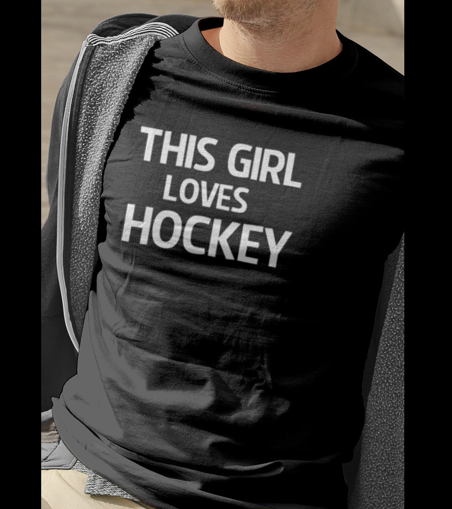 Everythinghockey This Girl Loves Hockey T-Shirt