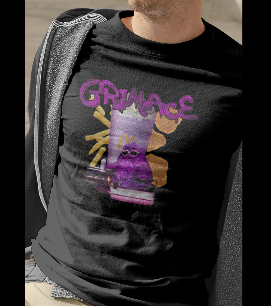 Grimace McDonald's Nuggets Fries Milkshake Gigglegarbclothing T-Shirt