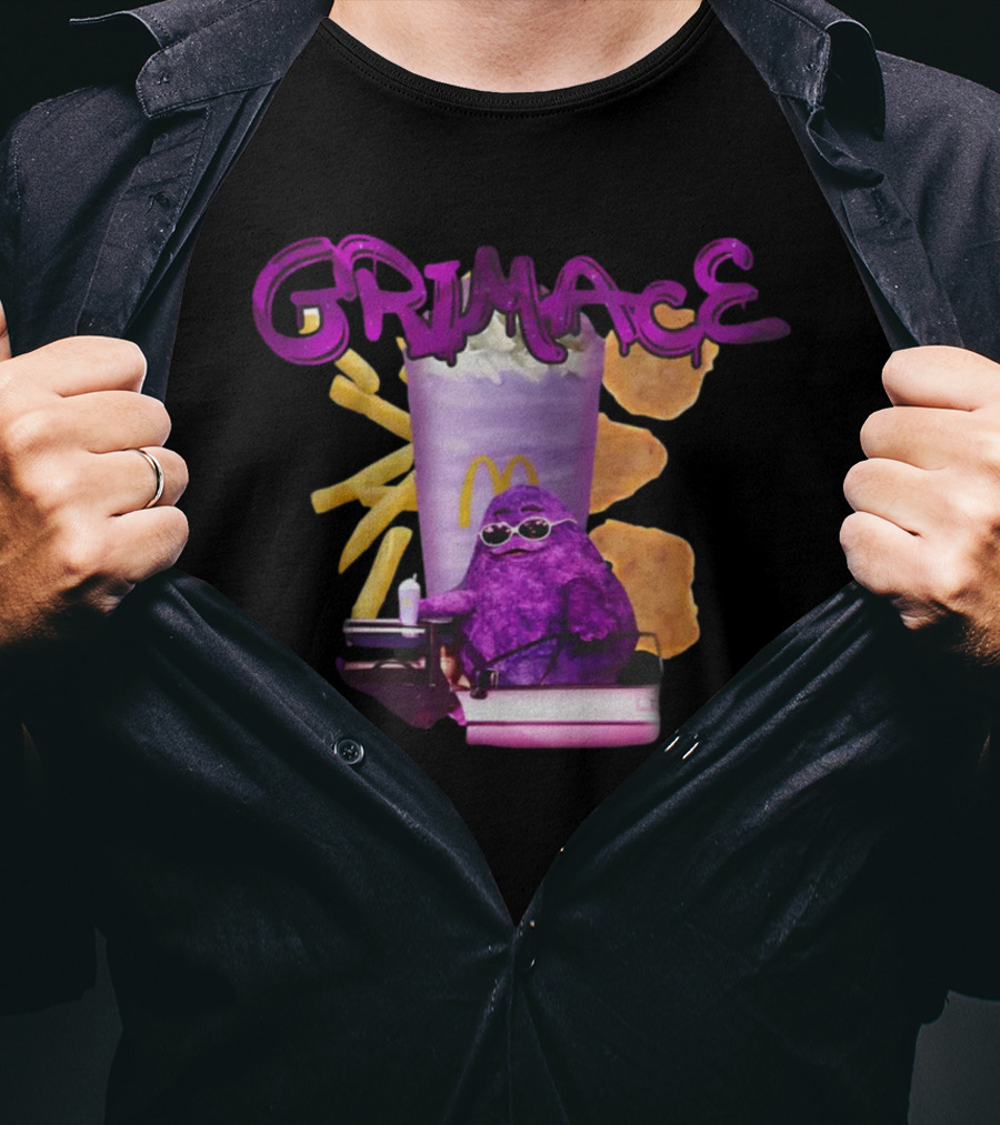 Grimace McDonald's Nuggets Fries Milkshake Gigglegarbclothing T-Shirt