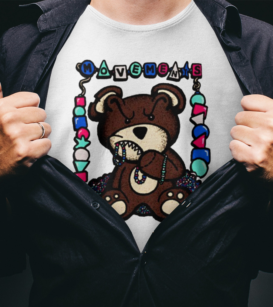 Movements Crazy Teddy Bear Beads Playful Blocks T-Shirt