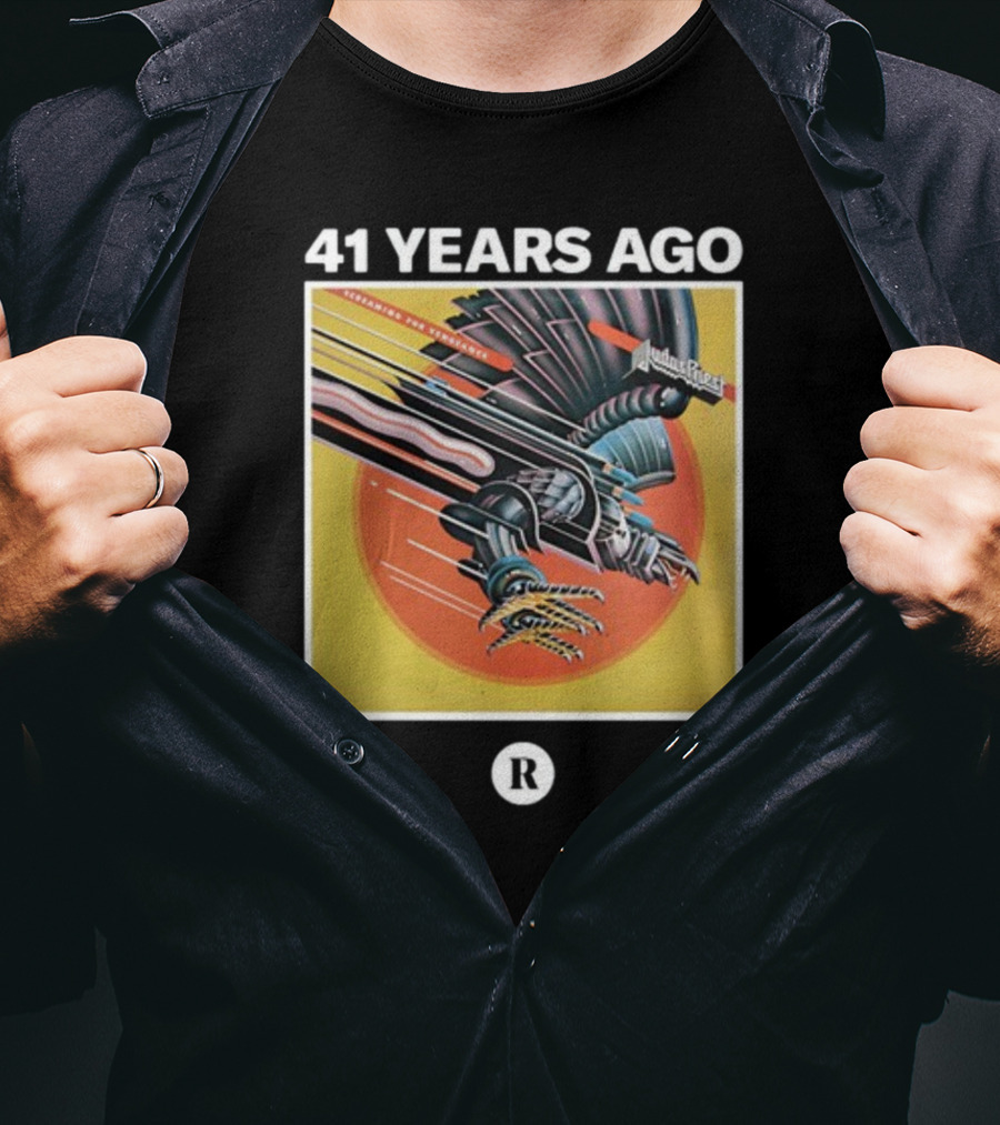 41 Years Ago Judas Priest Screaming For Vengeance Album T-Shirt