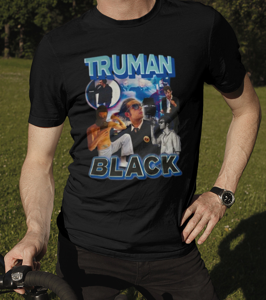 TRUMAN BLACK Iconic Multicolor Collage T-Shirt