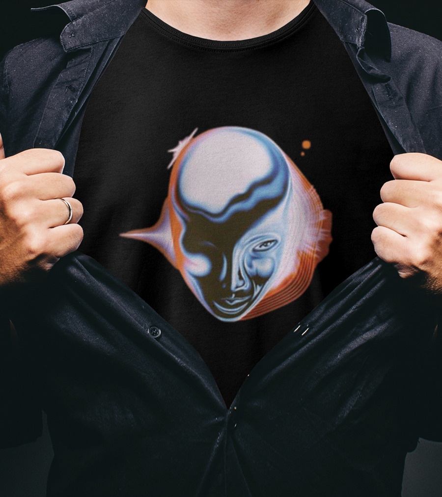 Take My Breath Futuristic Surreal Face T-Shirt