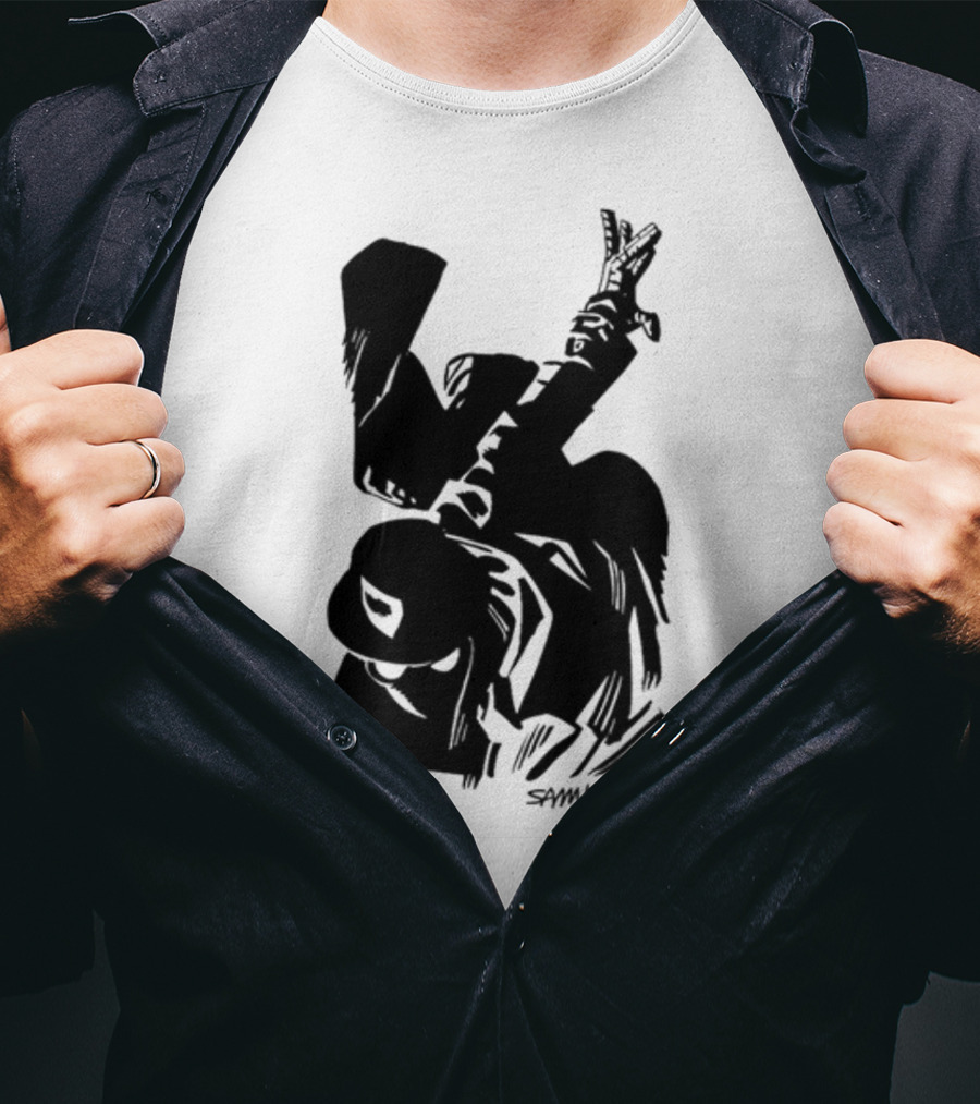 Chris Samnee '03 Spider-Man Noir Silhouette Dark T-Shirt