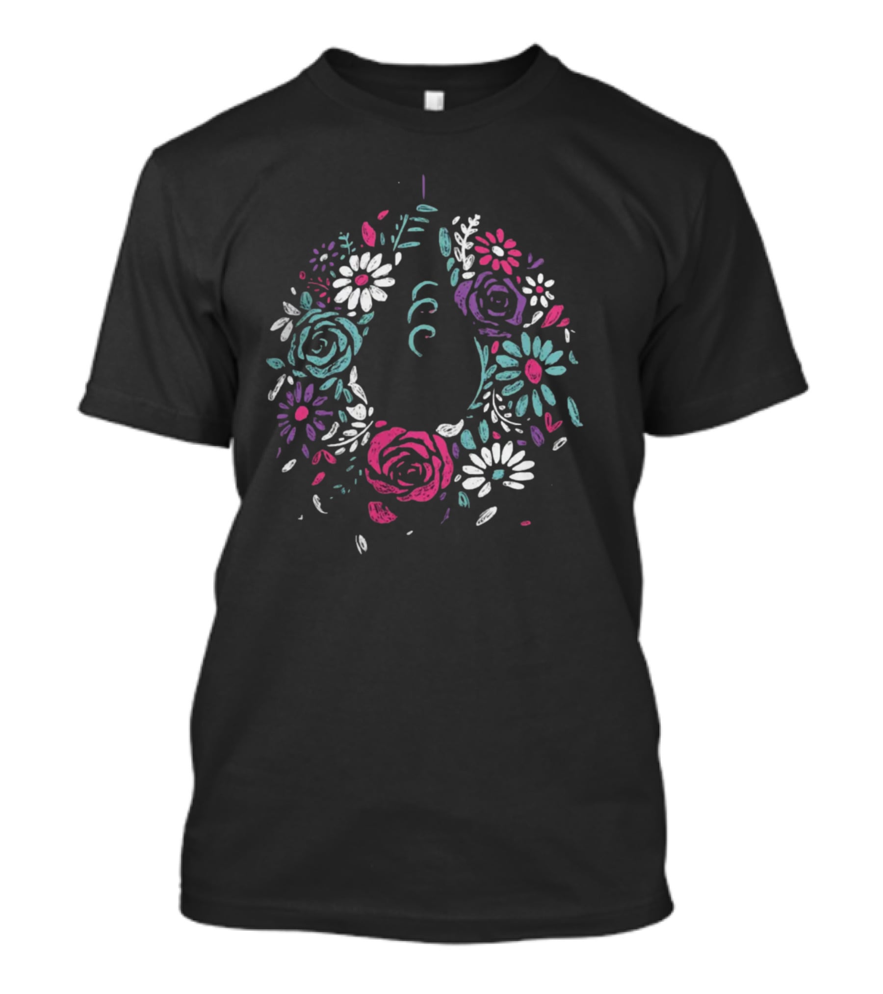 Omori Flower Crown Floral Bouquet Blossoms T-Shirt