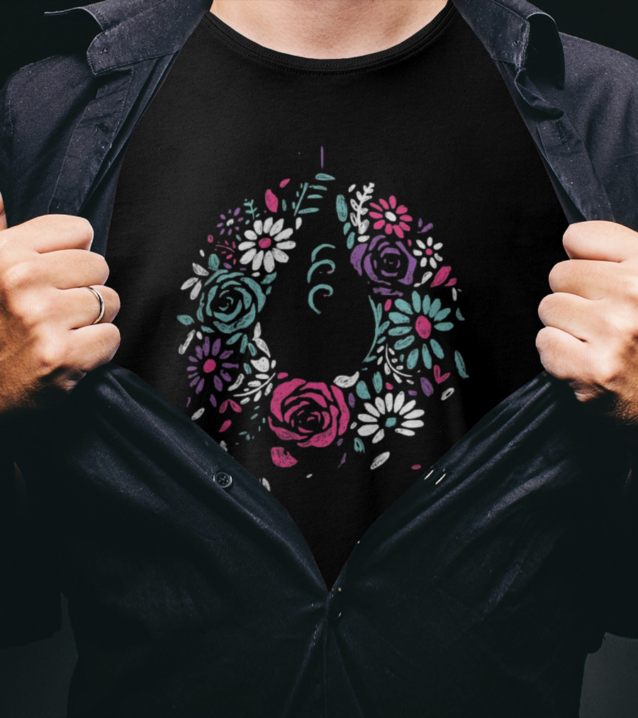 Omori Flower Crown Floral Bouquet Blossoms T-Shirt