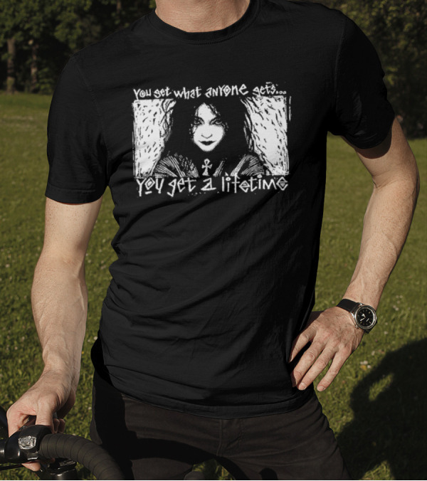 You Set What Anyone Gets You Get A Lifetime Goth Ankh T-Shirt