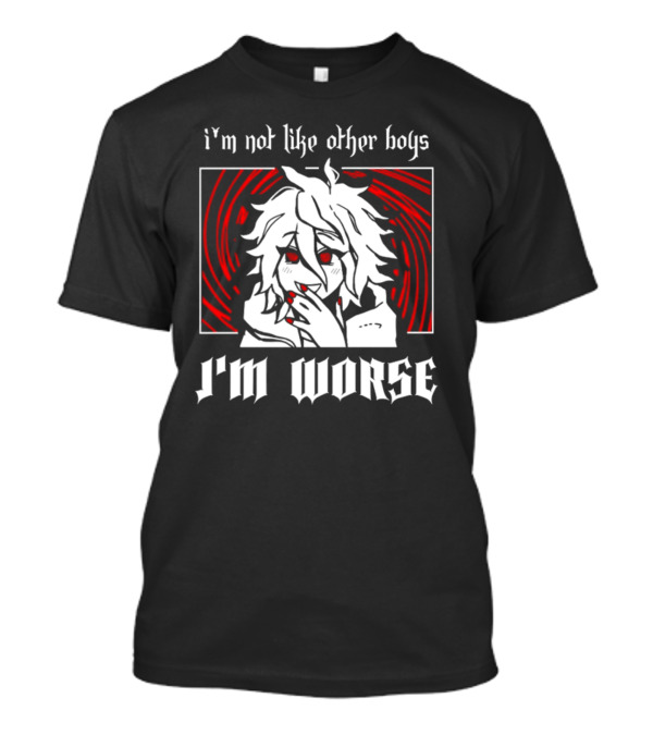 I'm Not Like Other Boys I'm Worse Spiral T-Shirt