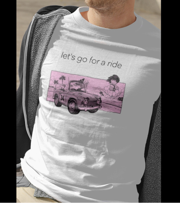 Let's Go For A Ride Convertible Adventure Cloud Journey T-Shirt