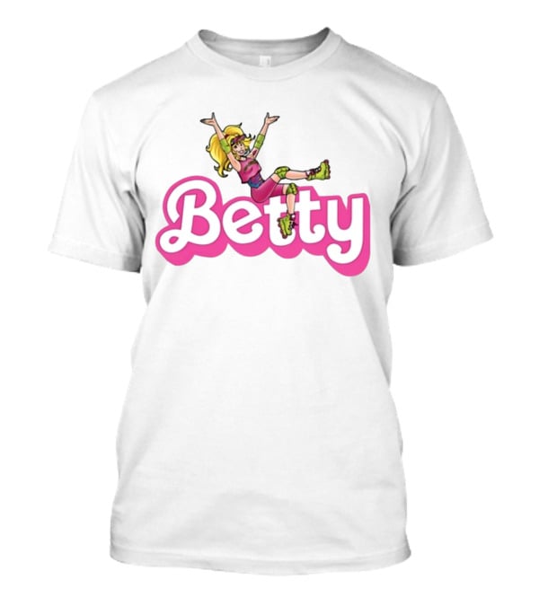 Betty Roller Skating Fun Barbie Style Adventure T-Shirt