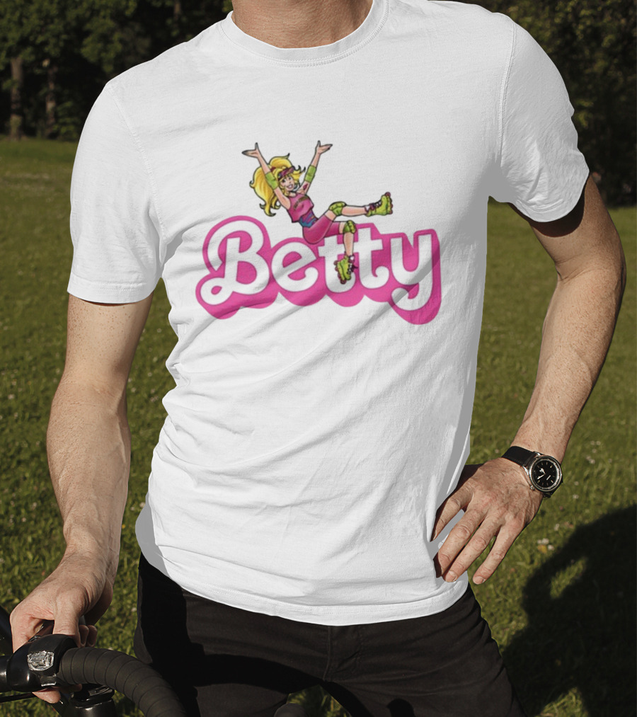 Betty Roller Skating Fun Barbie Style Adventure T-Shirt