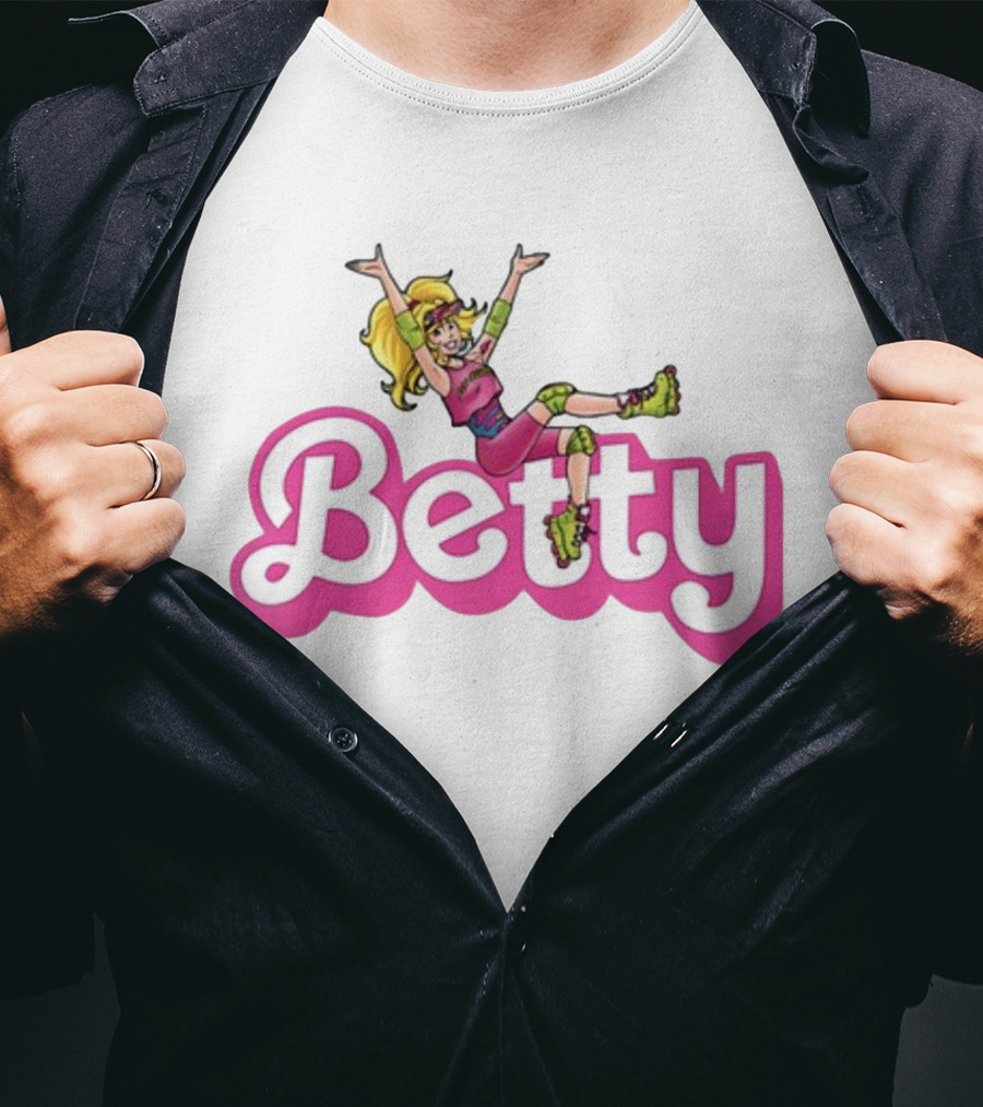 Betty Roller Skating Fun Barbie Style Adventure T-Shirt