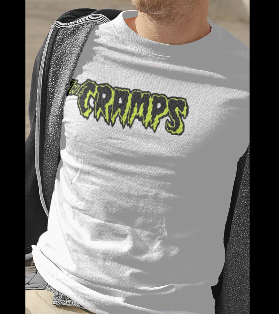 Greg Gutfeld The Cramps Logo Neon Gothic T-Shirt