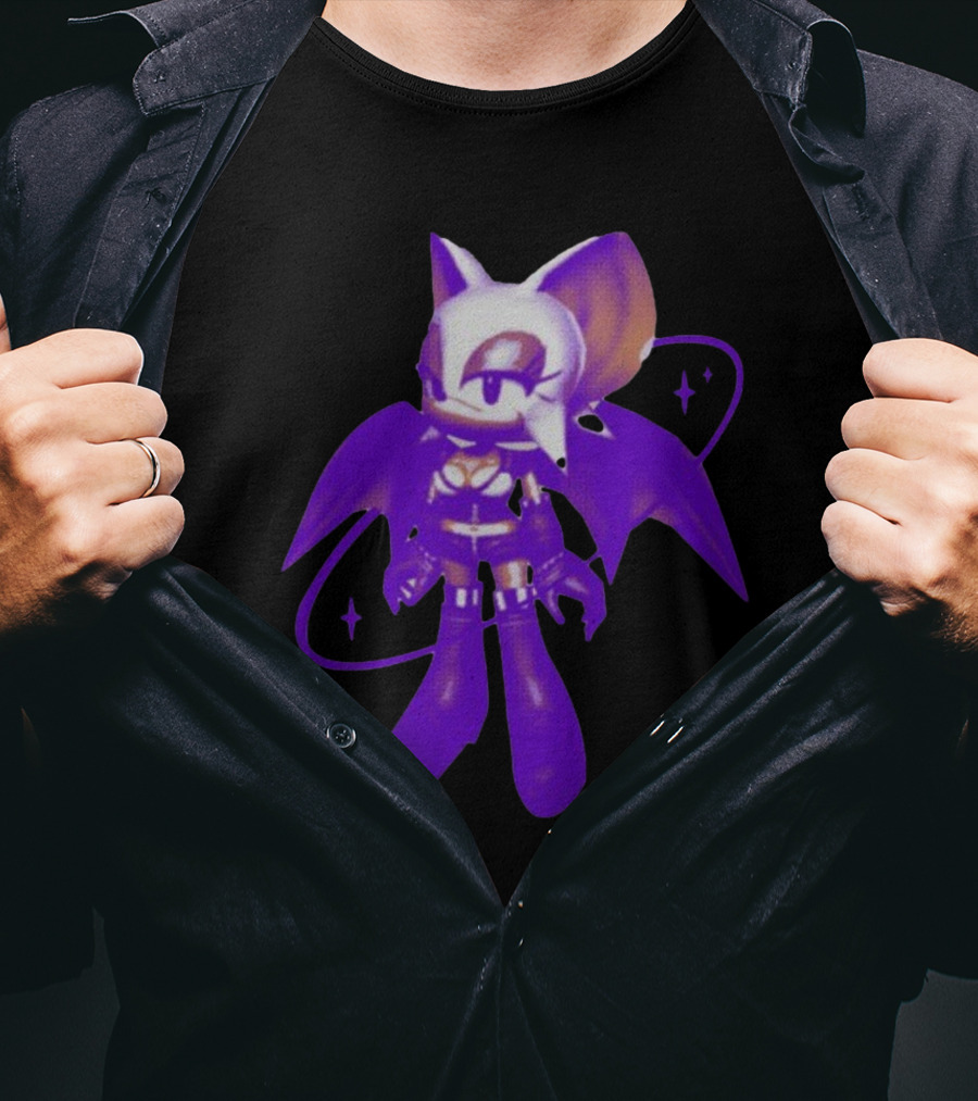 Mamonoworld Y2k Rouge Bat Character T-Shirt