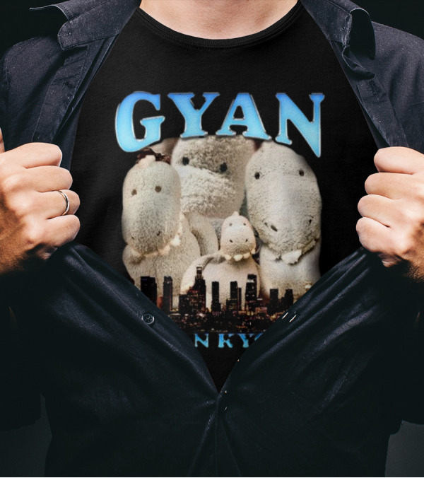 Thejoshipod Gyan Stefan Kyoryu Plush Cityscape T-Shirt