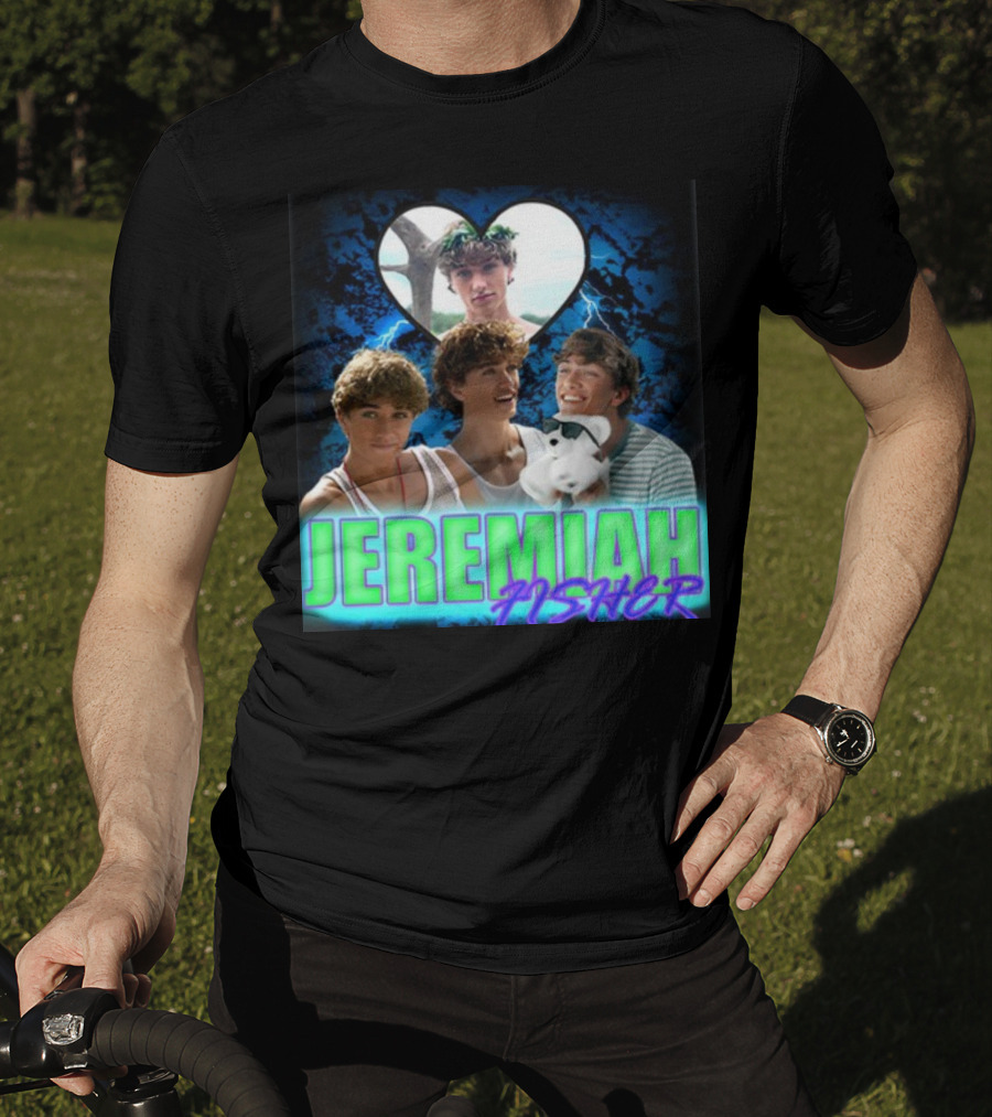 JEREMIAH FISHER Heart Lightning Trio T-Shirt