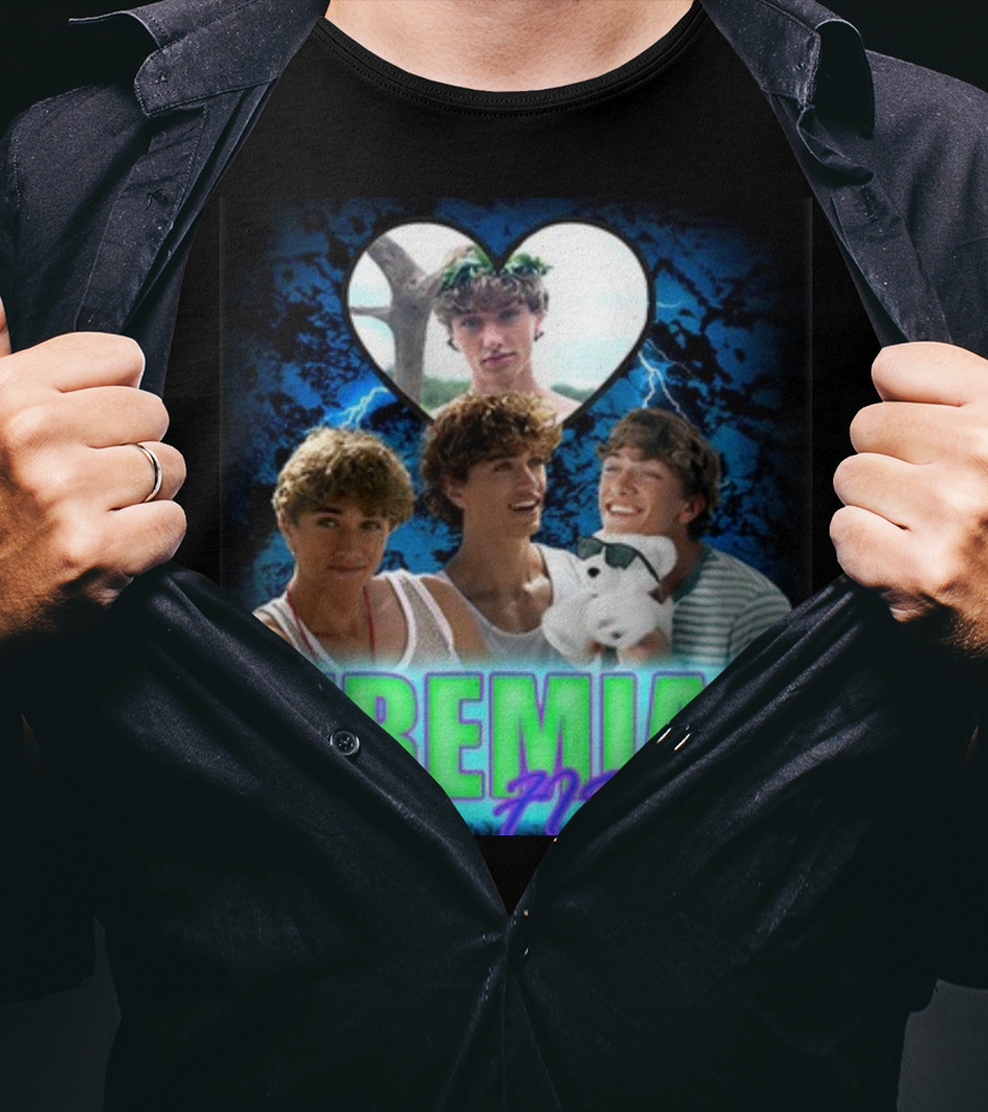 JEREMIAH FISHER Heart Lightning Trio T-Shirt