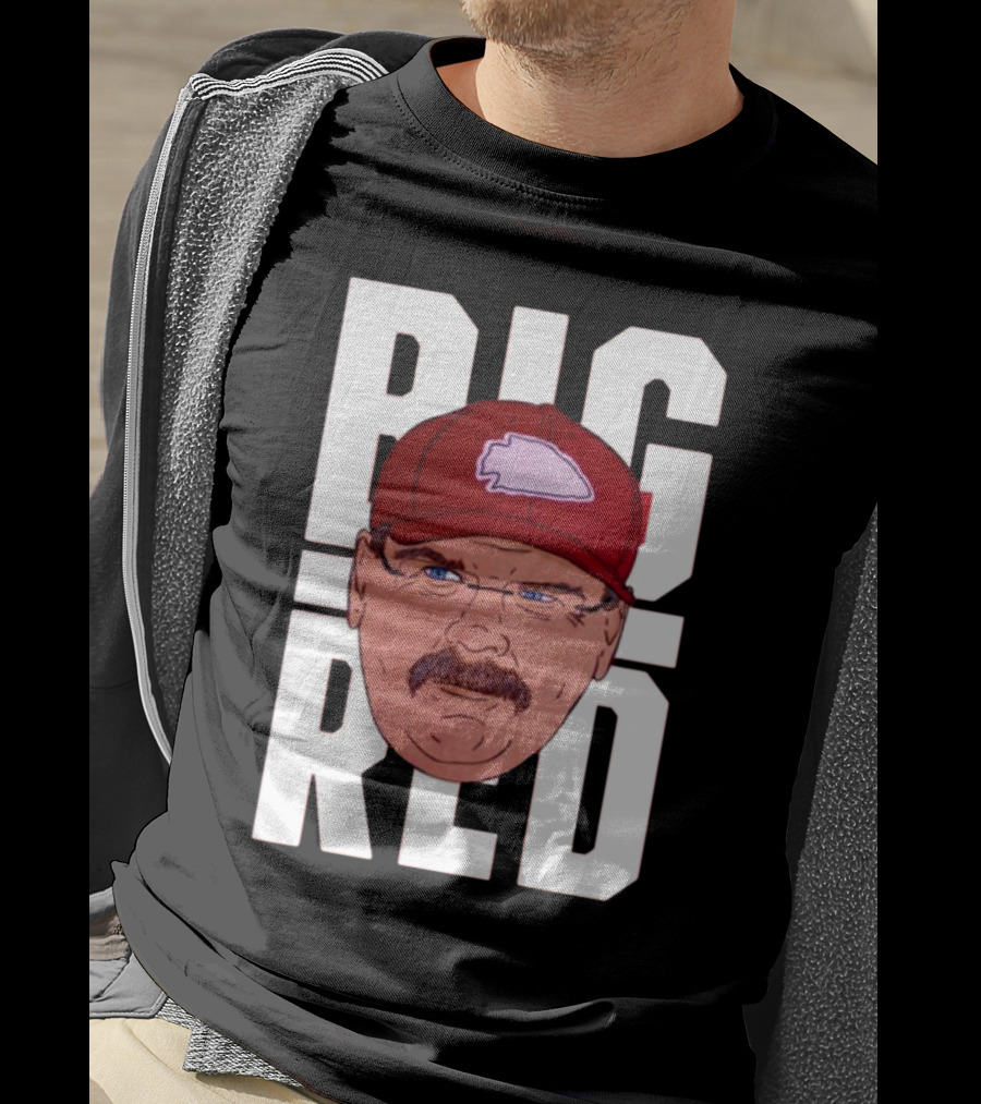 Thekyliewinfrey Andy Reid Big Red Face Illustration Chiefs Hat T-Shirt