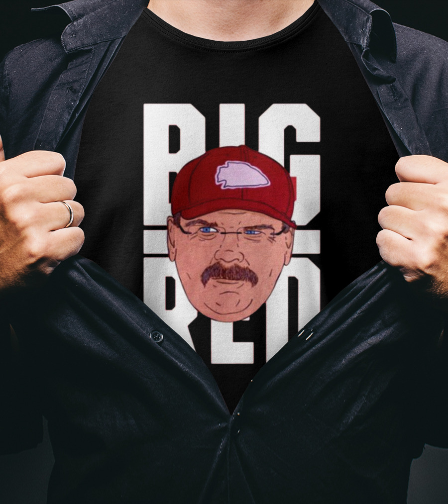 Thekyliewinfrey Andy Reid Big Red Face Illustration Chiefs Hat T-Shirt