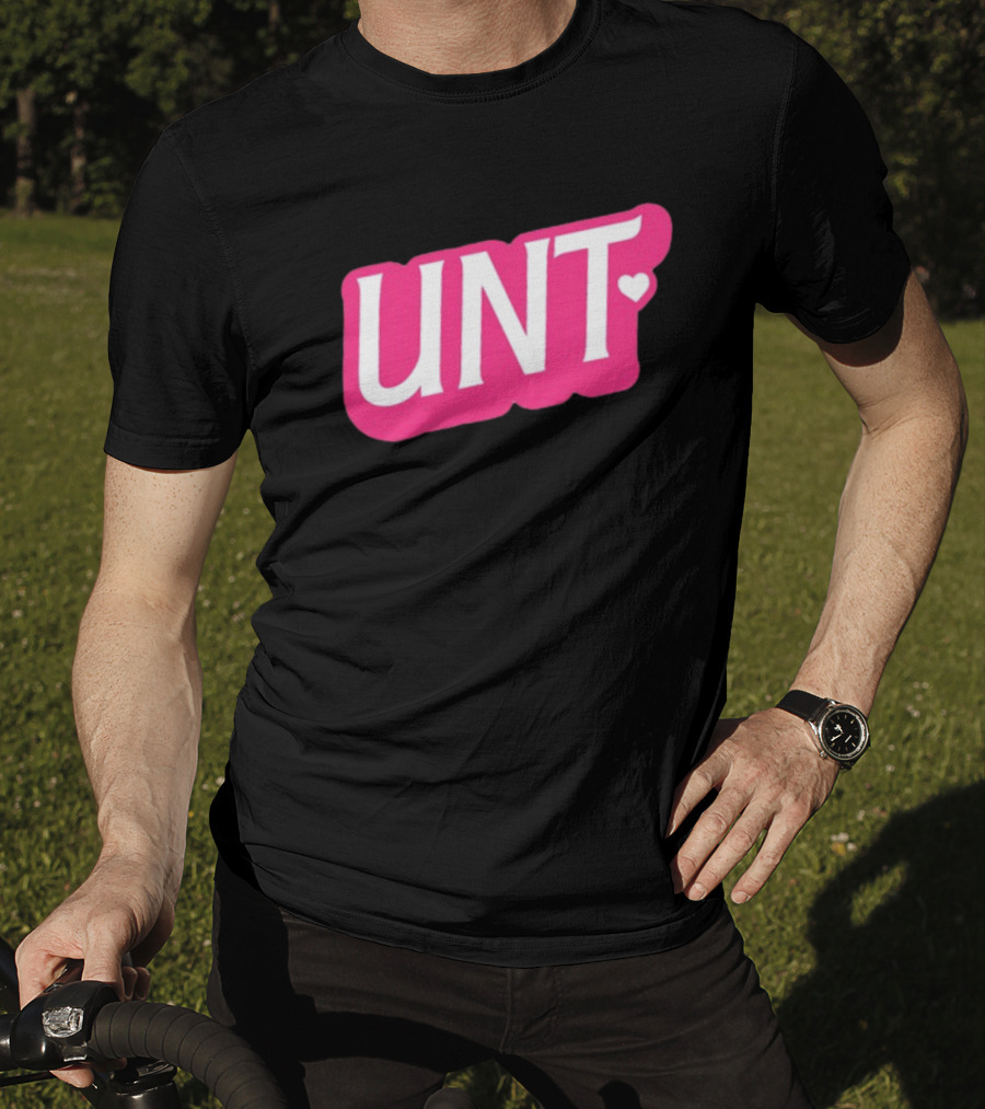 UNT Union Barbie Style Pink Heart T-Shirt