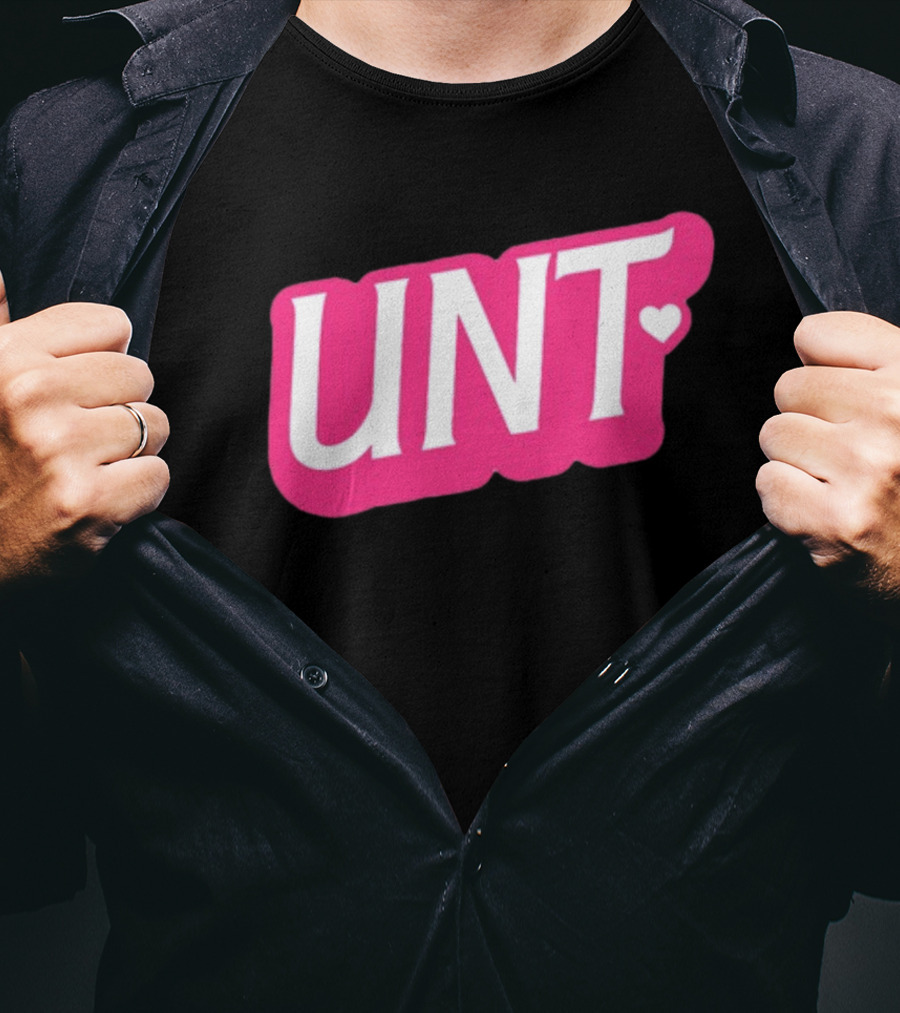 UNT Union Barbie Style Pink Heart T-Shirt