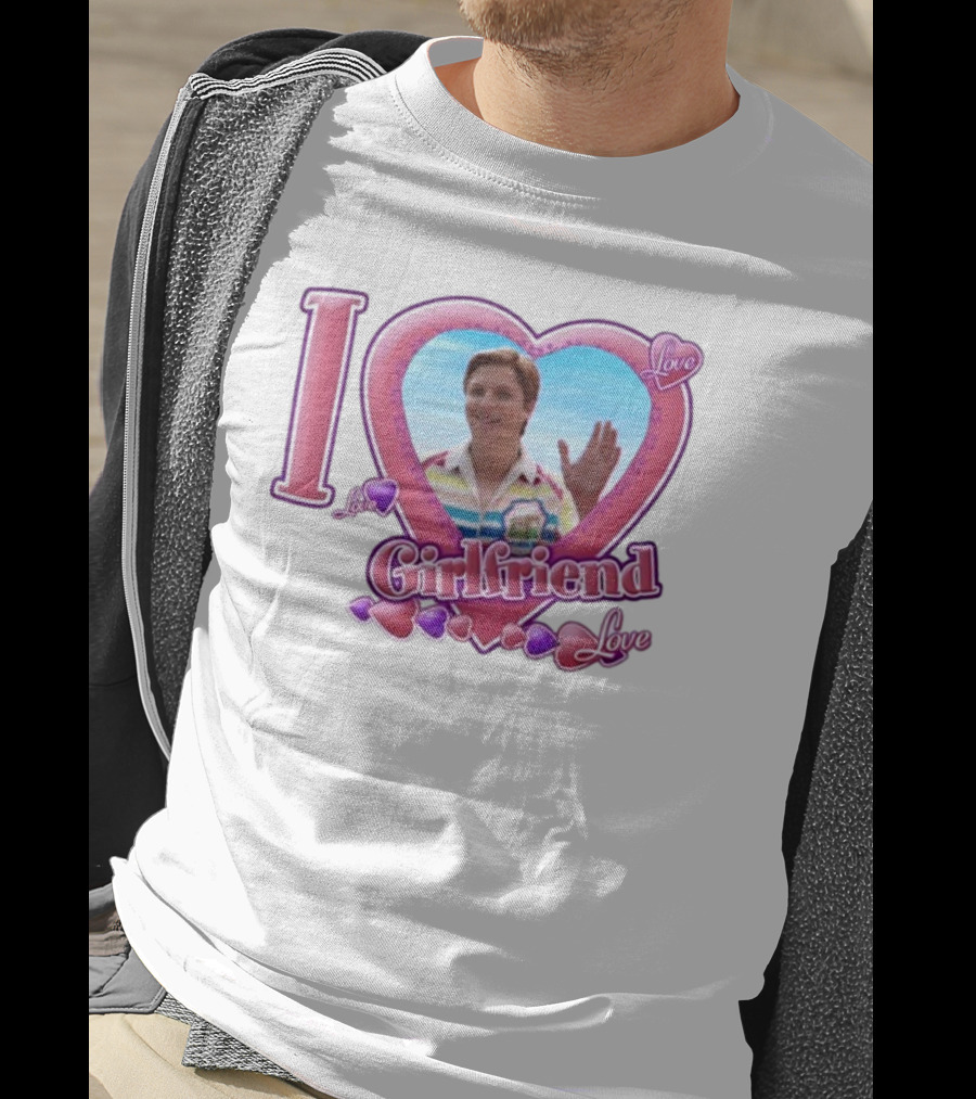 I Love My Girlfriend Heart Frame Love T-Shirt