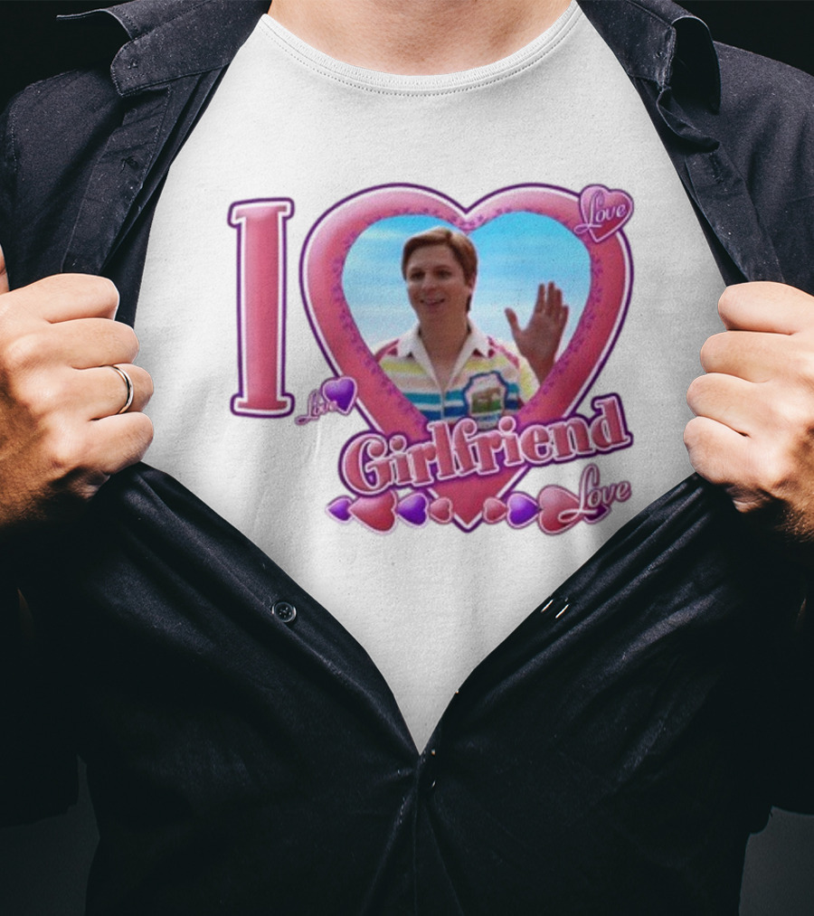 I Love My Girlfriend Heart Frame Love T-Shirt