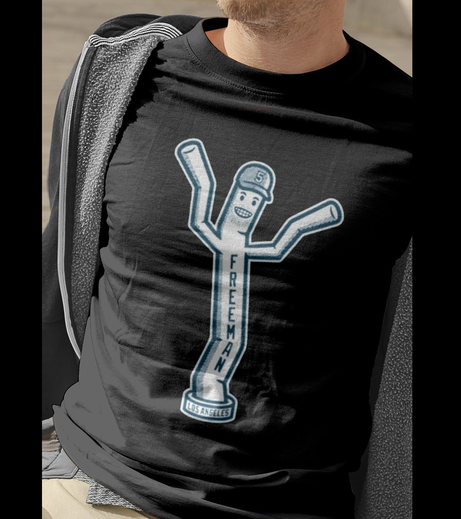 Freddie Freeman Los Angeles Dancing Inflatable Tube Guy T-Shirt