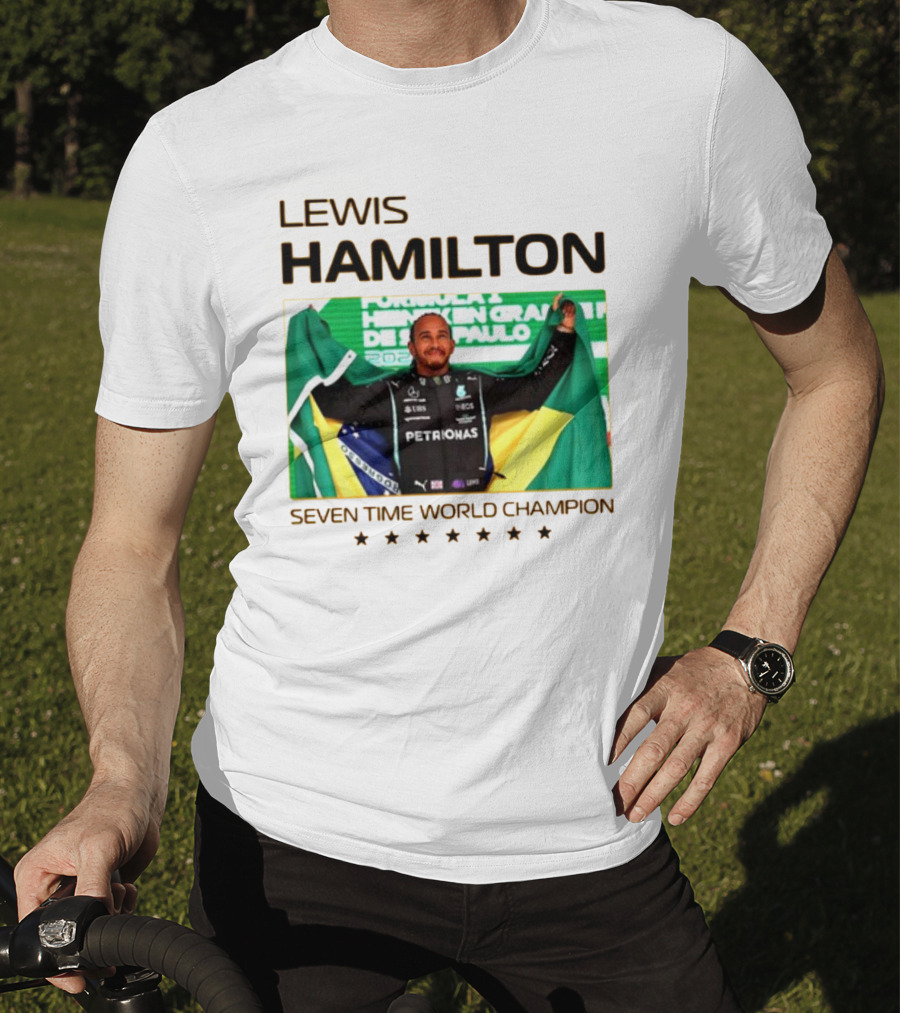 Lewis Hamilton Seven Time World Champion São Paulo Grand Prix T-Shirt