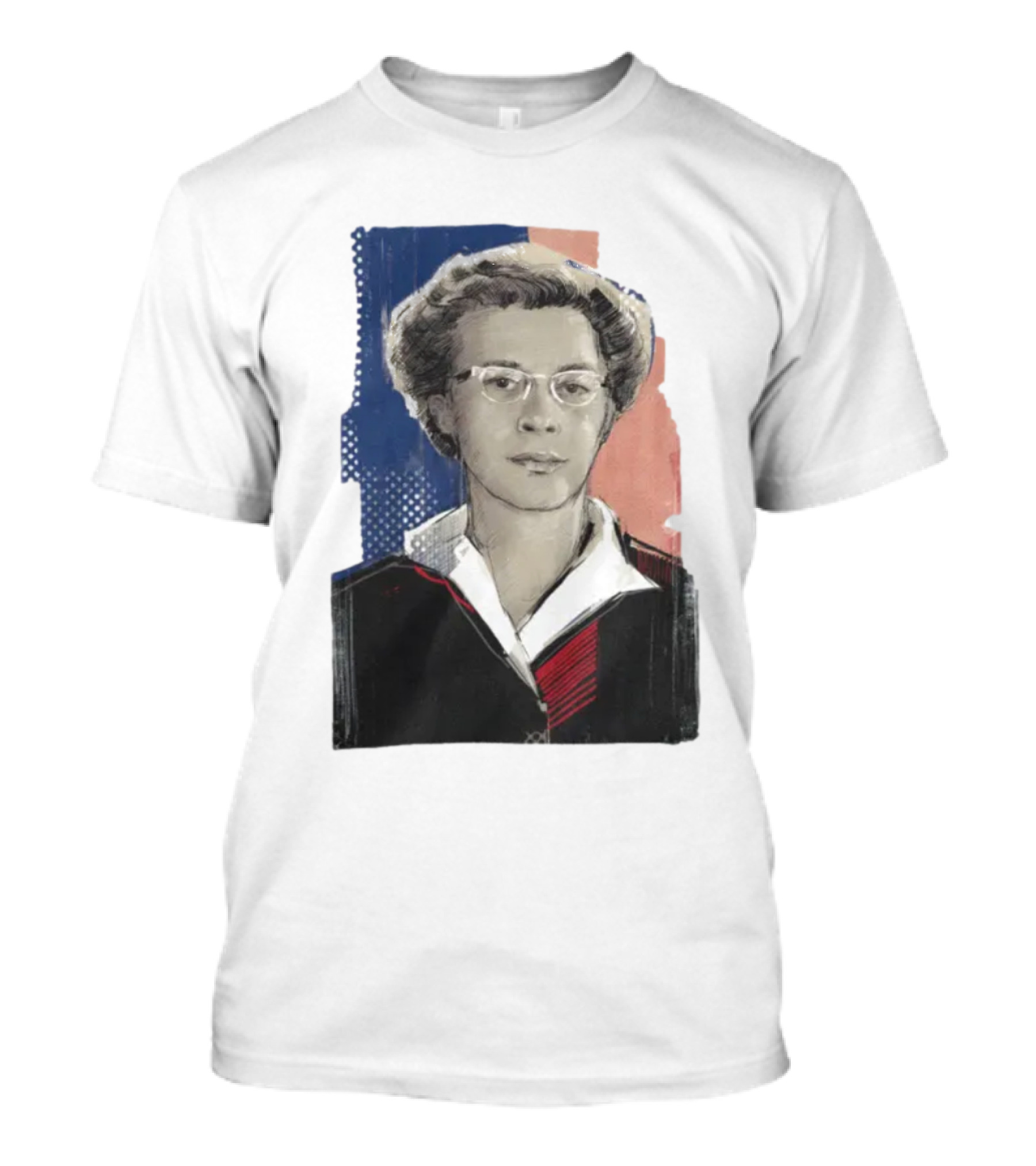 Milada Horáková Portrait With Blue T-Shirt