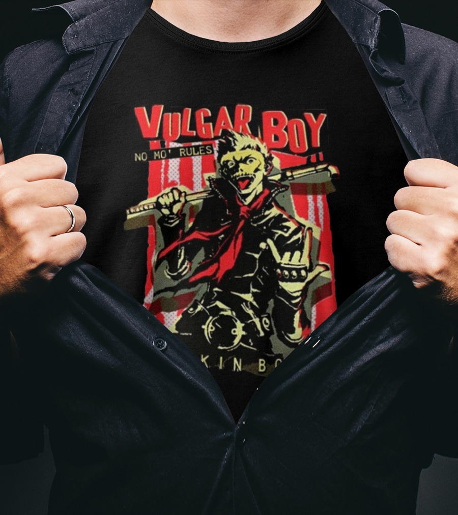 Vulgar Boy No Mo' Rules Freakin Boring T-Shirt