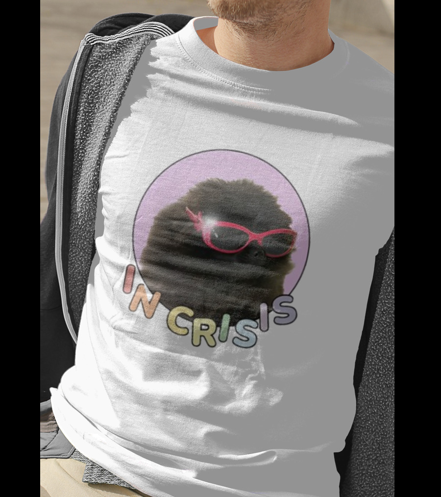 In Crisis Dog With Red Sunglasses T-Shirt
